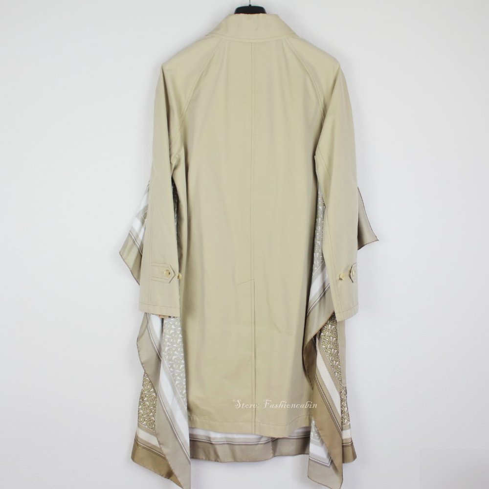 Burberry RUNWAY Scarf Trench Coat US 6 (UK 8/EU 40) Buckle Strap Long Sleeves - Picture 5 of 16